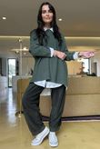 Conrad Oversized Boxy Knit Khaki